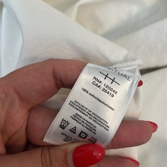 NWOT Habitual White Denim Shirt Jacket - Picture 10 of 10